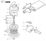 Bosch 0 601 370 703 Gex 150 Ace Random Orbital Sander 220 V / Eu Spare Parts